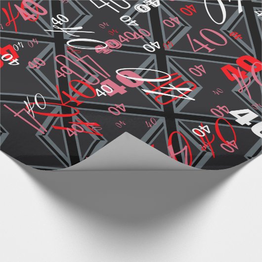 Design der Black Union Jack Flag Geschenkpapier (Ecke)