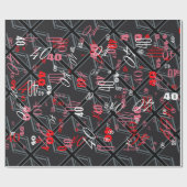 Design der Black Union Jack Flag Geschenkpapier (Flach)