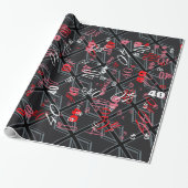Design der Black Union Jack Flag Geschenkpapier (Ungerollt)