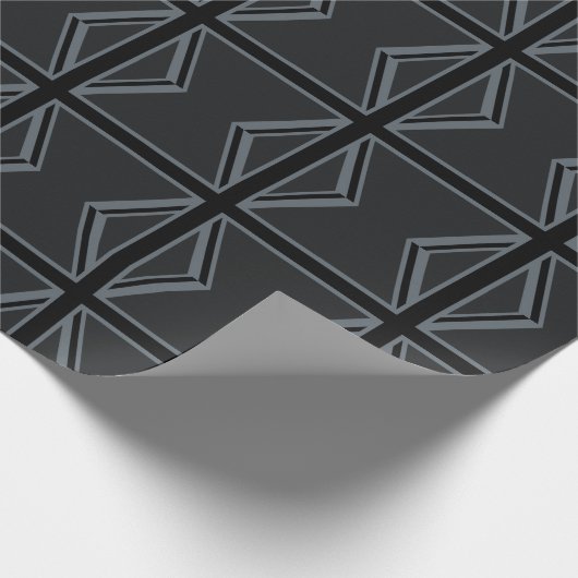 Design der Black Union Jack Flag Geschenkpapier (Ecke)