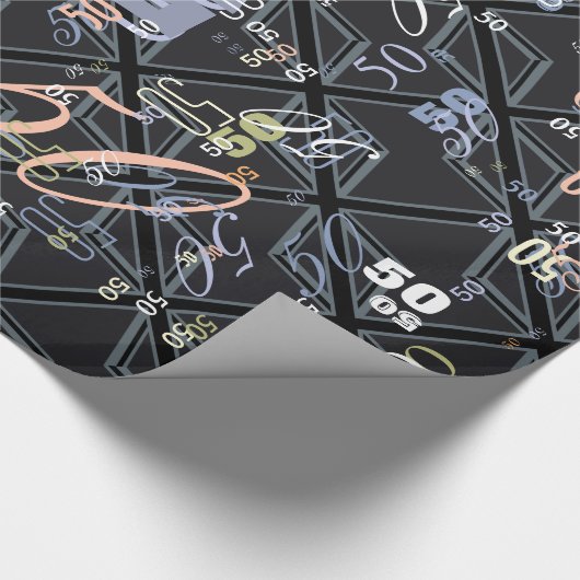 Design der Black Union Jack Flag Geschenkpapier (Ecke)