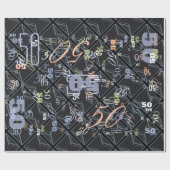 Design der Black Union Jack Flag Geschenkpapier (Flach)