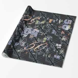 Design der Black Union Jack Flag Geschenkpapier