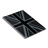 Design der Black Union Jack Flag Notizblock (Rechte Seite)
