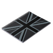Design der Black Union Jack Flag Notizblock (Linke Seite)
