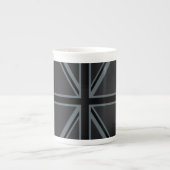 Design der Black Union Jack Flag Porzellantasse (Vorderseite)