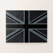 Design der Black Union Jack Flag Puzzle (Horizontal)