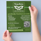 Design der Blattkörbe, Pflegedienste Flyer (Hand)