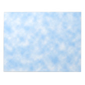 Design der Blau- und Weißwolken Notizblock (Vorderseite)