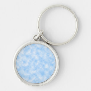 Design der Blau- und Weißwolken Schlüsselanhänger