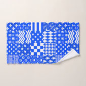 Design der blau-weißen gemischten Muster Handtuch (Handtuch)