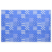 Design der blau-weißen gemischten Muster Stoff (Fat Quarter (45,7 x 55,9 cm))