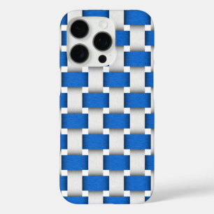 Design der blau-weißen Holzbalken iPhone 16 Pro Hülle