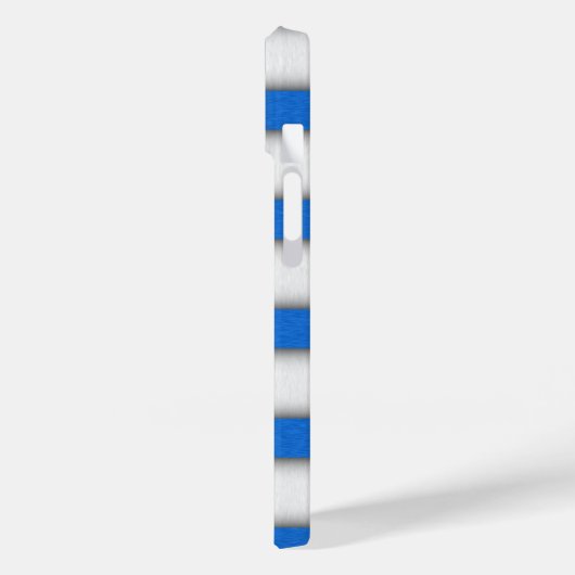 Design der blau-weißen Holzbalken Case-Mate iPhone Hülle (Rückseite / Links)