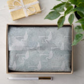 Design der blauen Alice im Wunderland 13 Seidenpapier (Geschenk)