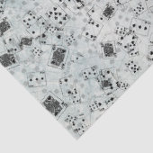 Design der blauen Alice im Wunderland 4 Seidenpapier (Ausschnitt)