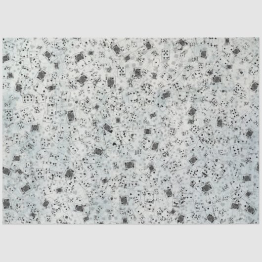 Design der blauen Alice im Wunderland 4 Seidenpapier (Vorderseite)