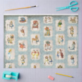 Design der blauen Alice im Wunderland 7 Seidenpapier (Basteln)