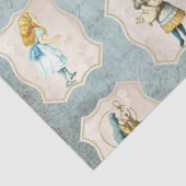 Design der blauen Alice im Wunderland 7 Seidenpapier (Ausschnitt)