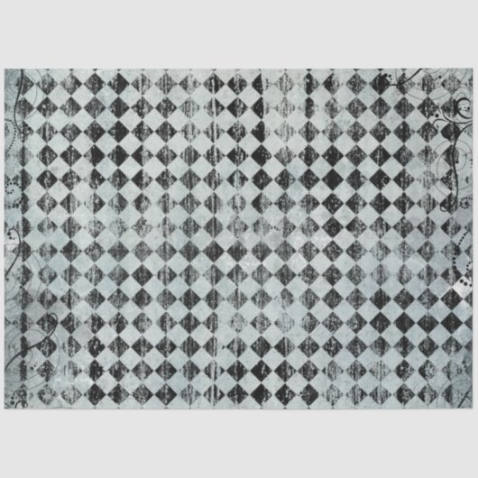 Design der blauen Alice im Wunderland 9 Seidenpapier (Vorderseite)