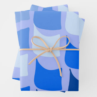 Design der blauen naukalen Themed Flag Geschenkpapier Set