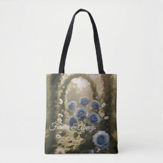 Design der blauen Rose - Stilvolle Blumen individu Tasche