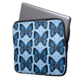 Design der Blauen Schmetterlingsmuster im Septembe Laptopschutzhülle (Vorderseite Links)