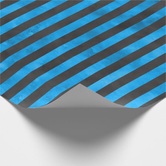 Design der Blauen Skulls und Sonnenblumen 11 Geschenkpapier (Ecke)