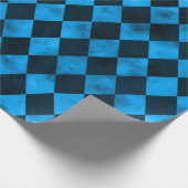 Design der Blauen Skulls und Sonnenblumen 13 Geschenkpapier (Ecke)