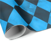 Design der Blauen Skulls und Sonnenblumen 13 Geschenkpapier (Rolleneckpunkt)