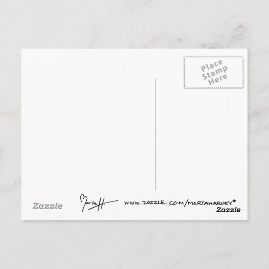 Design der blauen Tile 2 - Wirbel Postkarte (Rückseite)