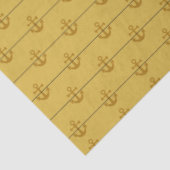 Design der blauen und goldenen Wasserserie 3 Seidenpapier (Ausschnitt)