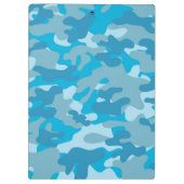 Design der blauen und grauen Camouflage Klemmbrett (Rückseite)