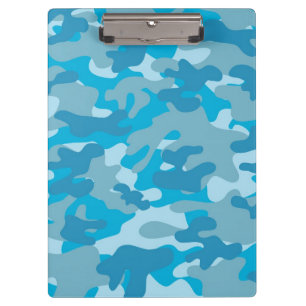 Design der blauen und grauen Camouflage Klemmbrett