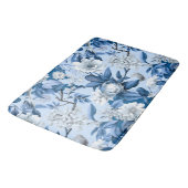 Design der Blue and White Chinoserie Series 3 Badematte (Schrägansicht)