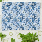 Design der Blue and White Chinoserie Series 3 Geschirrtuch (Gefaltet)