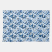 Design der Blue and White Chinoserie Series 3 Geschirrtuch (Horizontal)