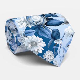 Design der Blue and White Chinoserie Series 3 Krawatte