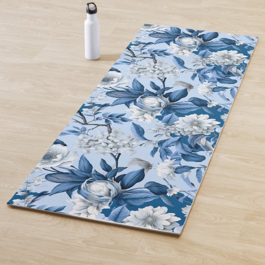 Design der Blue and White Chinoserie Series 3 Yogamatte (Beispiel)