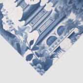 Design der Blue and White Chinoserie Series 6 Seidenpapier (Ausschnitt)