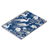 Design der Blue and White Chinoserie Series 7 Notizblock (Linke Seite)