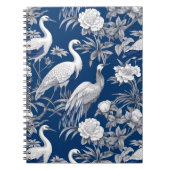 Design der Blue and White Chinoserie Series 7 Notizblock (Vorderseite)