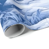 Design der Blue and White Chinoserie Series 8 Geschenkpapier (Rolleneckpunkt)