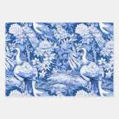 Design der Blue and White Chinoserie Series 8 Geschenkpapier Set (Vorderseite 3)