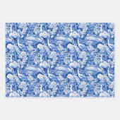 Design der Blue and White Chinoserie Series 8 Geschenkpapier Set (Vorderseite 2)