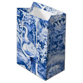 Design der Blue and White Chinoserie Series 8 Mittlere Geschenktüte (Vorderseite Schrägansicht)