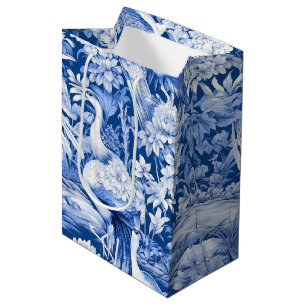Design der Blue and White Chinoserie Series 8 Mittlere Geschenktüte