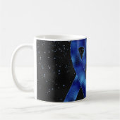 Design der Blue Awareness Ribbon Tasse (Links)