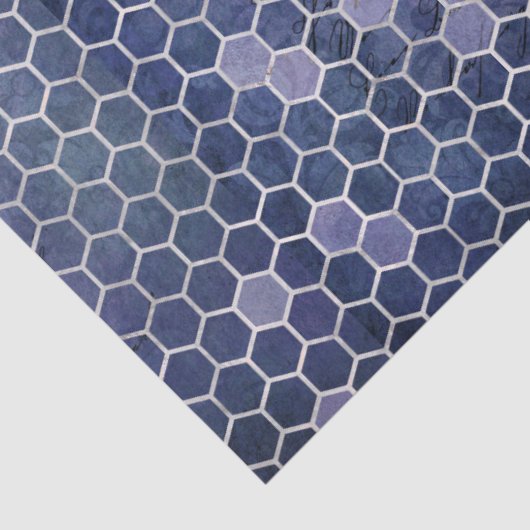 Design der Blue Bee Serie 4 Seidenpapier (Detail)