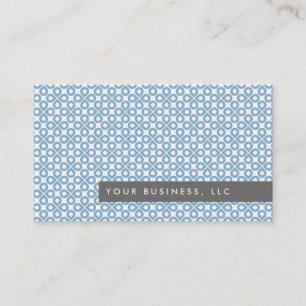 Design der Blue Clover Pattern/Graue Bar Visitenka Visitenkarte